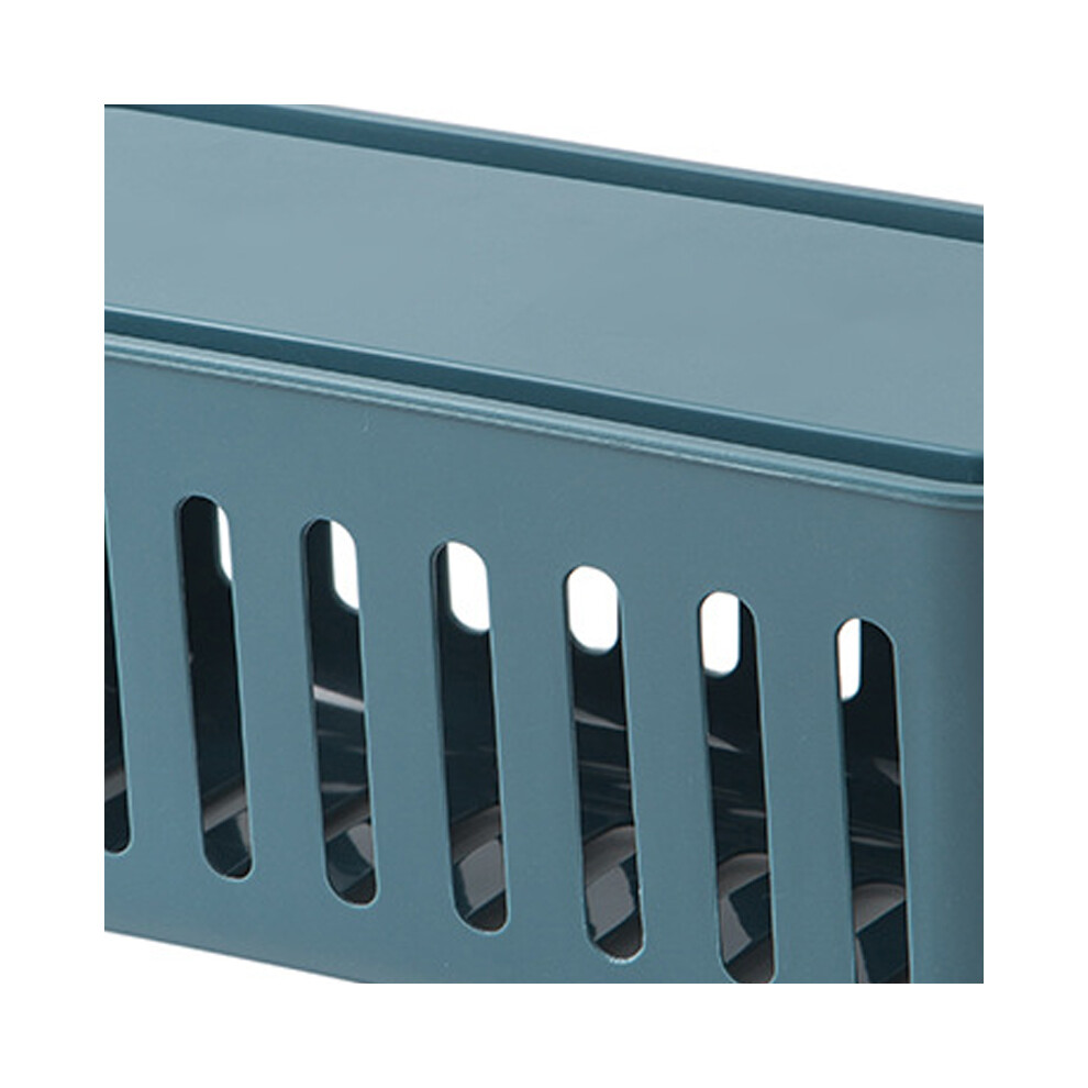 Power Strip Storage Box Hollow Heat Dissipation Simple 6 Charging Hole Cord Cable Container For Home Dark Blue 3581321128262