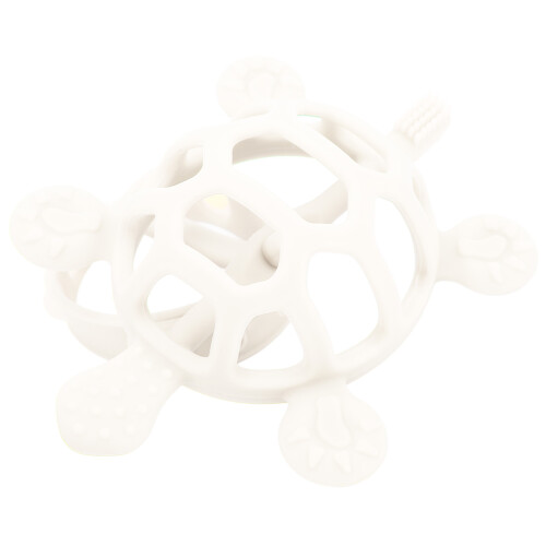 Mordedor de tortuga de silicona, libre de BPA, beige 2