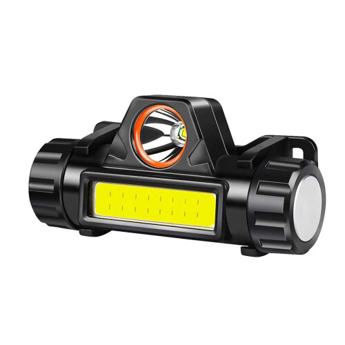 Modell 101 USB Kopflampe 1200mAh 18650 Schwarz 2