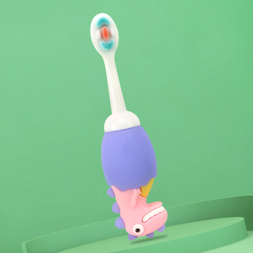 Kinder-Soft Cartoon-Zahnbürste Lila PP+PBT