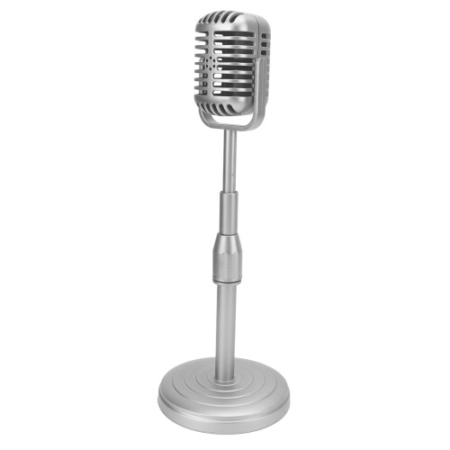 Micrófono Retro Modelo 361g Ø11.5cm 33-41cm Plateado 1