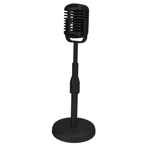 Mikrofon-Modell, 33-41 cm, Ø 11,5 cm, 361 g, Schwarz 1