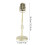 Altmodisches Mikrofon Modell Gold 11,5 cm 33–41 cm 9