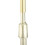 Altmodisches Mikrofon Modell Gold 11,5 cm 33–41 cm 5