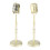 Altmodisches Mikrofon Modell Gold 11,5 cm 33–41 cm 7