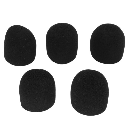 5er-Pack Polyester-Windschutzhauben für Handmikrofone, geruchlos, weiches Set 1