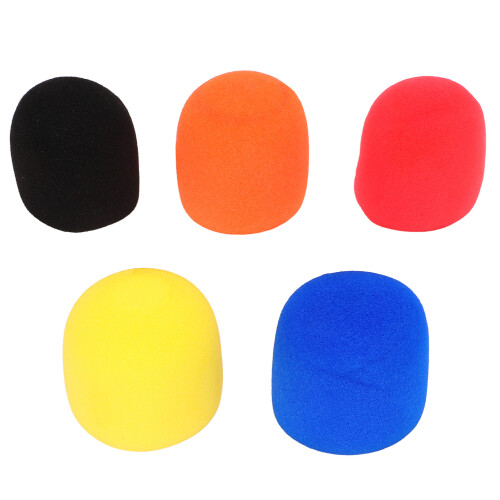 5 fundas de espuma para micrófono, 58x70mm, 40mm ID