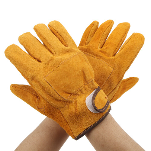 Hitzebeständige Handschuhe 250 kurze gelbe für BBQ 2
