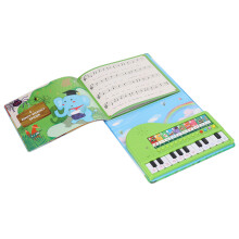 Piano de juguete-libro 20 teclas, 21,5x17,6x3 cm Colorido