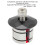 Headset-Expander Oberkappe 31 g schwarz 23,5–25,8 mm 8