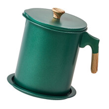 Olla coladora para aceite 1,4 L 13,5x17 cm Verde oscuro