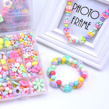 9 Stück Acrylperlen-Set 24 Fächer DIY Schmuck