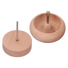 Perlenspinner 1-Set, 9x10 cm Holz/Metall DIY-Werkzeug