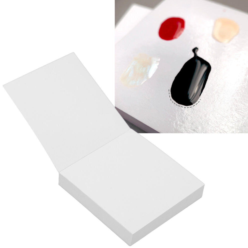 Disposable Nail Art Mixing Paper Portable Home Salon Gel Polish Palette Paper for Nail Artist Novice