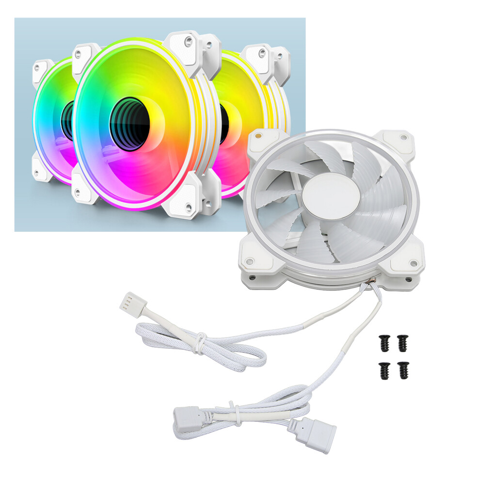 Rgb Case Fan 12Cm 4Pin Pwm 3Pin Argb Rgb Backlit 9 Fan Blades Strong Airflow Super Quiet Pc Fan For Pc Desktop Chassis 9311321139845