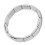 Pulsera de terahercios, cuentas rectangulares, plateada, tamaño 5