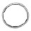 Pulsera de terahercios, cuentas rectangulares, plateada, tamaño 16