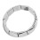 Pulsera de terahercios, cuentas rectangulares, plateada, tamaño 4