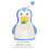 Pinguinförmige blaue Shaved-Ice-Maschine ABS 31cm H 8