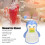 Pinguinförmige blaue Shaved-Ice-Maschine ABS 31cm H 13
