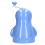 Pinguinförmige blaue Shaved-Ice-Maschine ABS 31cm H 11
