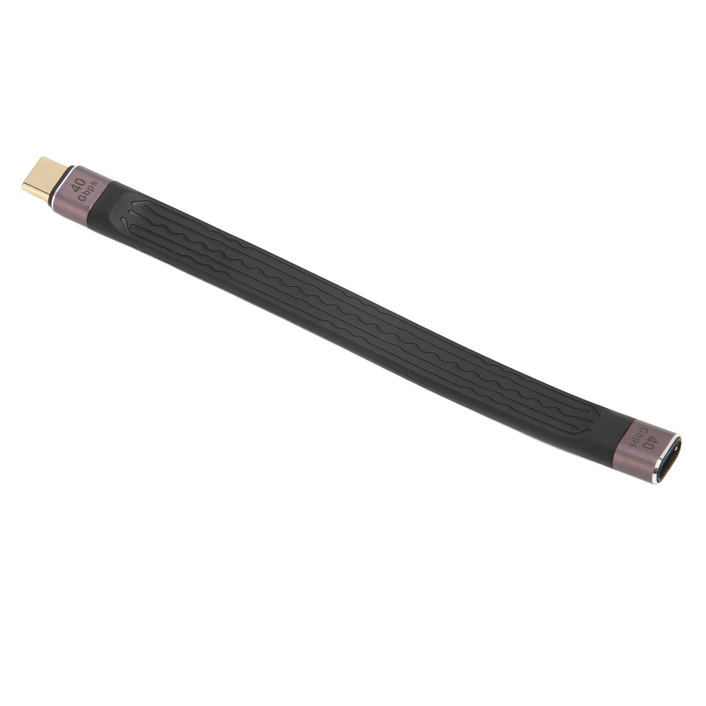 Short Usb C Cable 40Gbps Dual Head Fpc Durable Type C Male To Female Pd 100W Fast Charging Cord 5091321140433