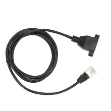 CAT8 RJ45 8P8C Schwarz 1,5 m Männlich-Weiblich Ethernet