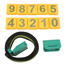 Collar de vaca de plástico, resistente al desgaste, con podómetro, placa de 10 números para identificación animal