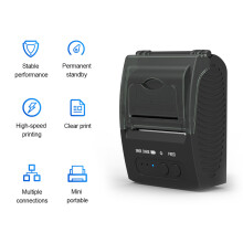 POS-5811DD Schwarz 58mm Drucker 2000mAh 11,8x8,3x5,9