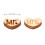 1000 piezas confeti de corazones MDF 1,2 cm natural 3