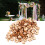 1000 piezas confeti de corazones MDF 1,2 cm natural 13