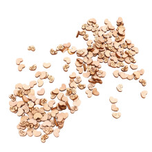 1000 Stk. Mr Mrs Herz-Konfetti 1,2 cm MDF Natur