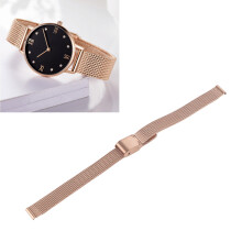 Edelstahl-Mesh-Uhrenarmband 0,39 Zoll Roségold