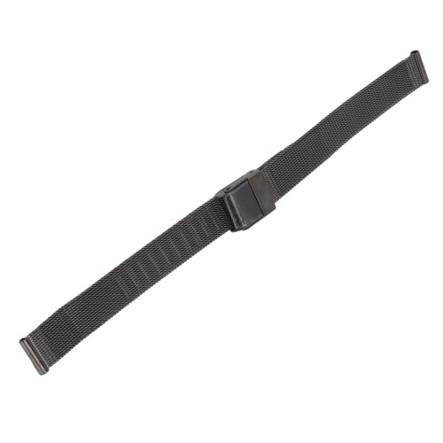 0,63 Zoll schwarzes Edelstahl-Mesh-Armband