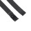 Edelstahl-Mesh-Uhrenarmband 0.31in Schwarz 11