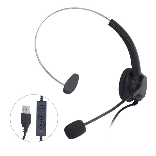 USB-Headset, Geräuschunterdrückung, einseitiges Headset, Mikrofon 1