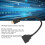 Divisor HDMI 1 entrada 2 salidas, Cable de 20 cm, Negro 7