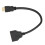 Divisor HDMI 1 entrada 2 salidas, Cable de 20 cm, Negro 11