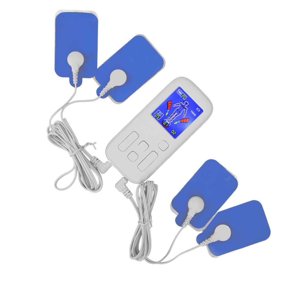 Professional Electronic Pulse Massager Dual Channel TENS EMS Unit 35 Modes Muscle Stimulator