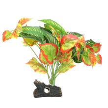 Aquariumpflanze aus PU-Harz, 30 cm hoch, Basis 9 4 5,5 cm