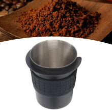 58 mm Edelstahl-Dosierbecher für Kaffee 120 ml Schwarz