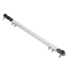 Drum Double Drive Shaft Pedal Link Bar Replacement Professional Metal Driveshaft Connecting Rod Silver