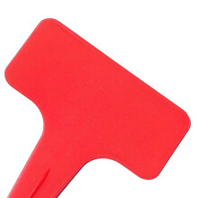 20 Stück T-förmige Gartenetiketten 6x3x10 cm Rot
