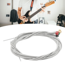 4 piezas de cuerdas para bajo eléctrico de metal con extremos de colores