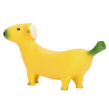 Harz-Hundeskulptur in Bananenform, Länge 209 cm / 7,93,5 in