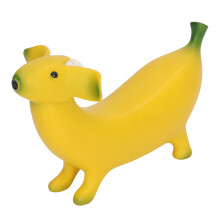 Banana Dog Skulptur M 13 8 cm (5,1 3,1 in) Harz