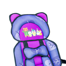 Baby Seat Chair Portable Car Safety Cushion Breathable Kids Sitting Mattress for Children Under 12 Years Old leaf Print Bear