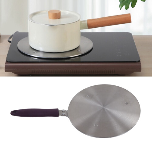 Induktionsadapterplatte - lila Griff - 21,5 cm