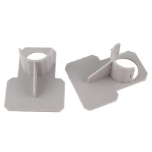 2 Stück Poolrohrhalter 10x8x3.8cm Blau/Grau