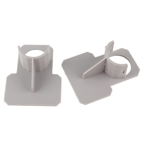 2 Stück Poolrohrhalter 10x8x3.8cm Blau/Grau